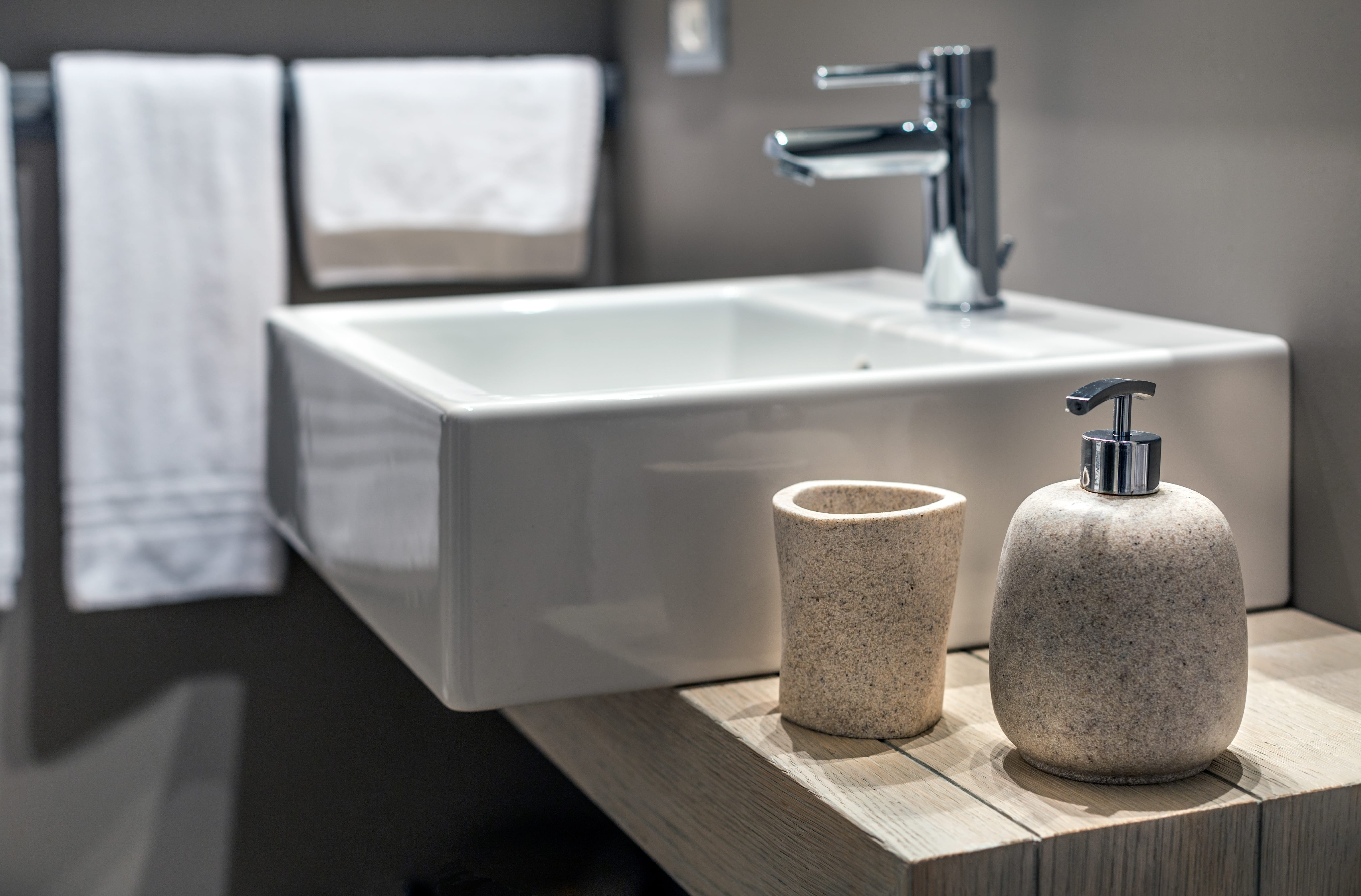 A modern tablet displaying a custom plumbing service website layout