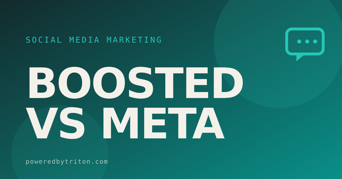 Boosted vs Meta — Social Media Marketing