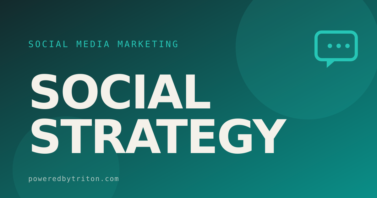 Social Strategy — Social Media Marketing