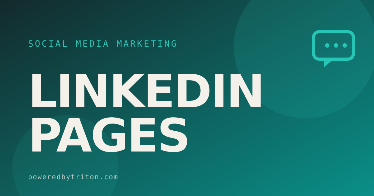 LinkedIn Pages — Social Media Marketing