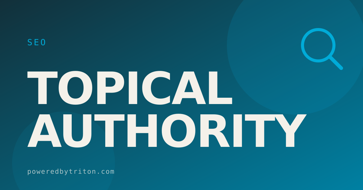 Topical Authority — SEO