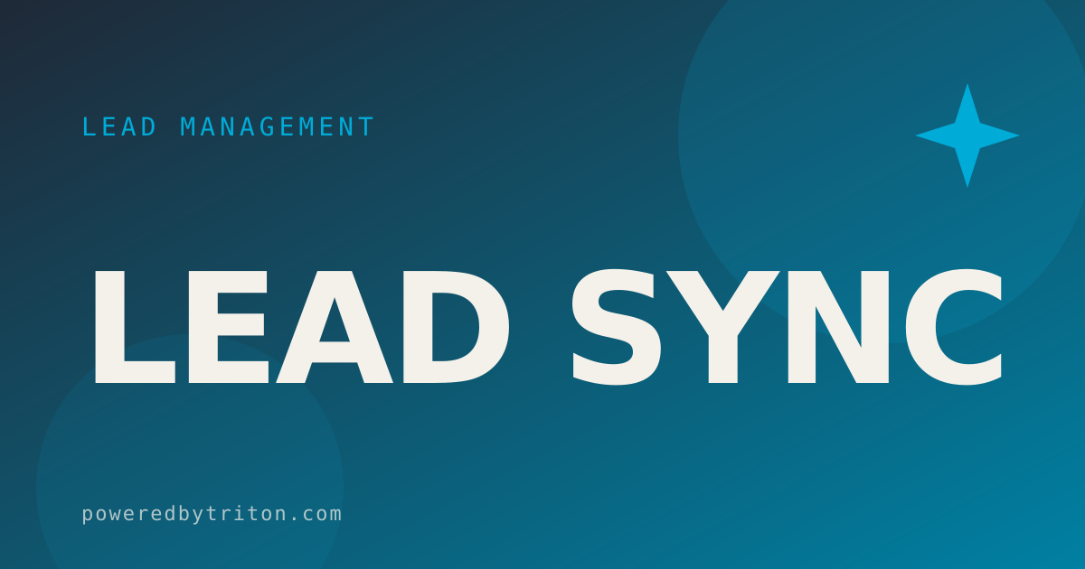Lead Sync — Lead Management