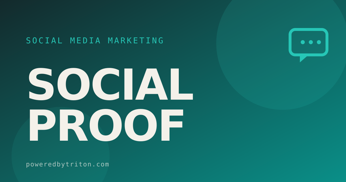Social Proof — Social Media Marketing