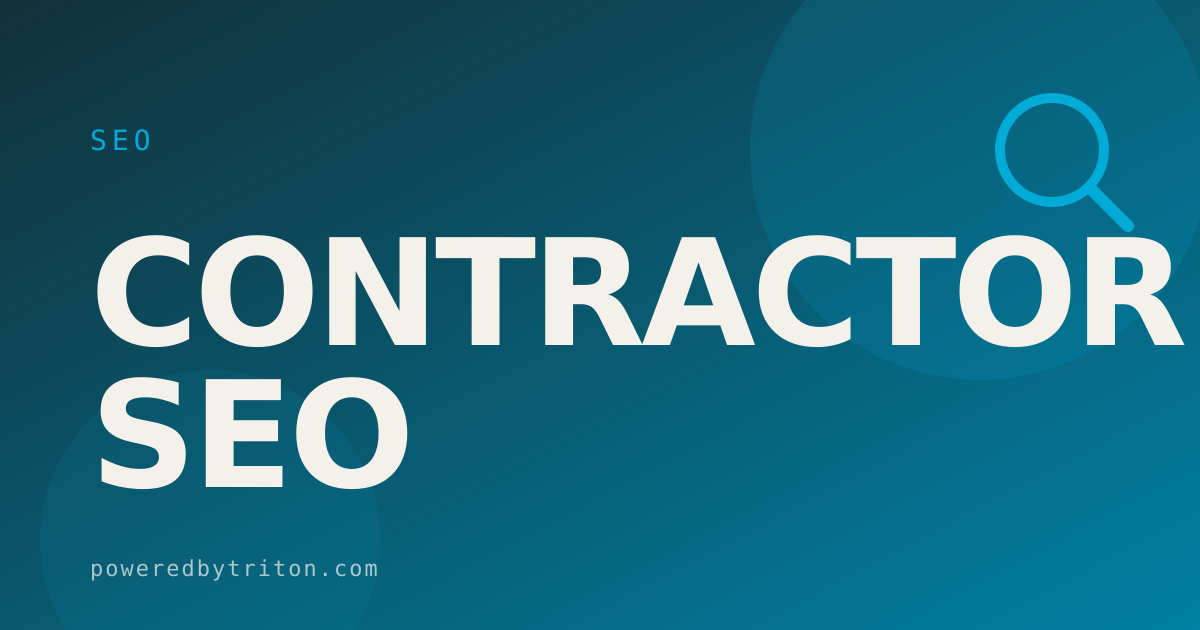 Contractor SEO — SEO
