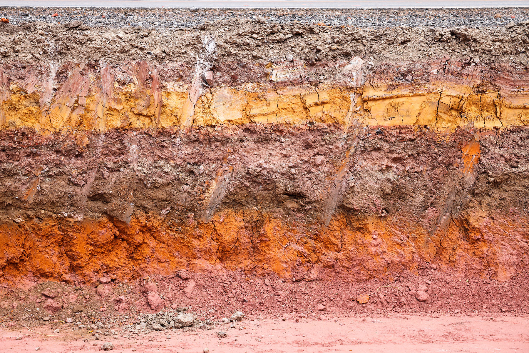 Custom website homepage for a geotechnical engineering firm showing soil boring and materials testing services
